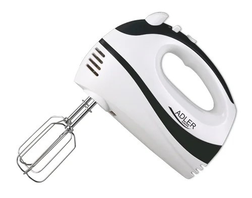 Adler Hand Mixer 550w With 2 Attachments- White/black Adler Hand Mixer 550w With 2 Attachments- White/black