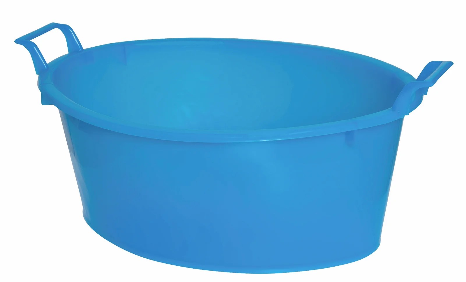 Blue Soft Oval Basin 70 Cm
