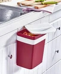 Soft Hangable Waste Box 4 Lt Red 153 X 175 X 225mm / 215 Gr