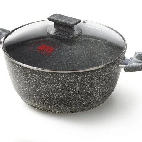 Cuore Di Pietra Casserole 26cm With Glass Lid For Induction