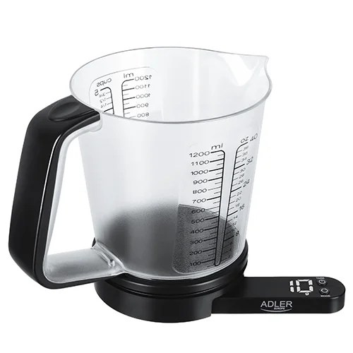 Adler Kitchen Scale With A Cup- 1.2lt, 5kg Max