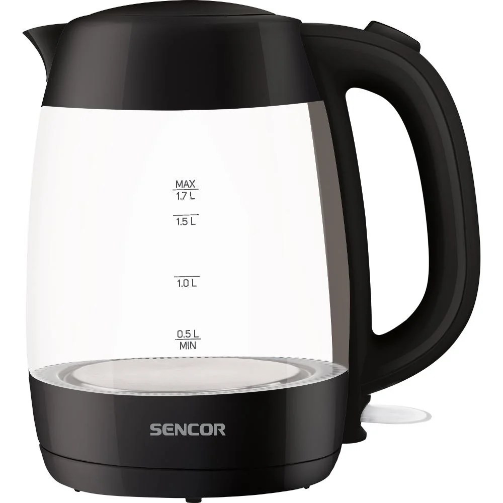 SENCOR GLASS KETTLE 1.7LT BLACK SENCOR GLASS KETTLE 1.7LT BLACK