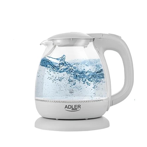 Adler Glass Kettle White 1.0l Adler Glass Kettle White 1.0l