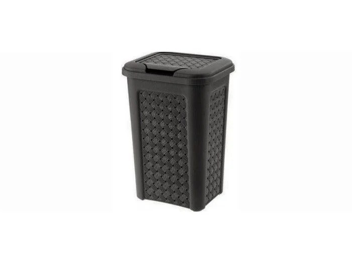 Laundry Bin; 36*38*53cm,40lt Beige, White, Dark Coffee