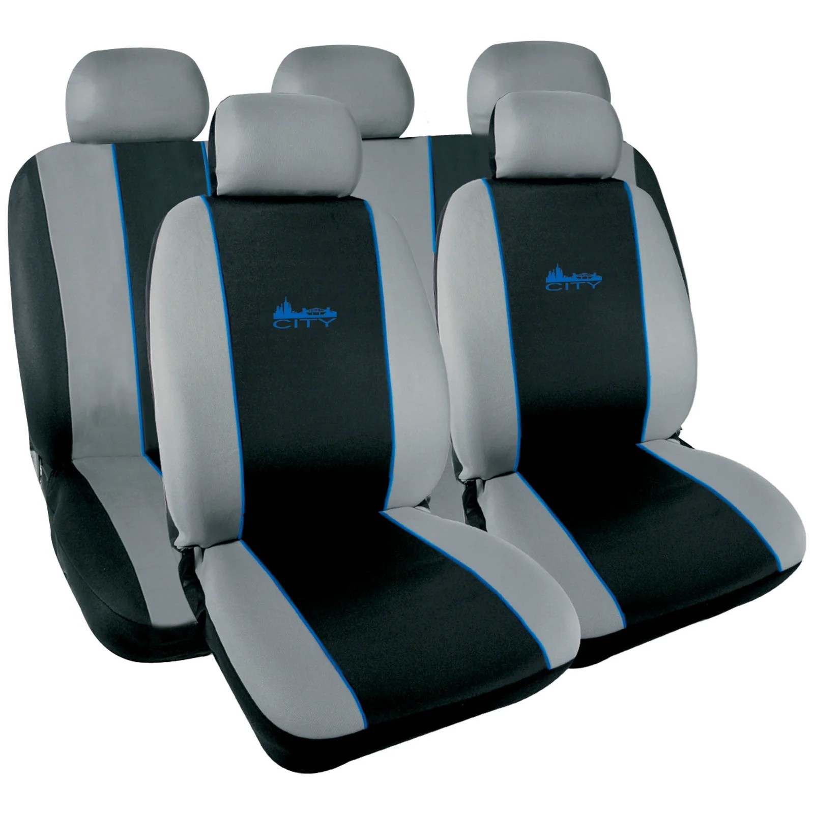 Full Set Car Seat Cover Mod. City Blue Full Set Car Seat Cover Mod. City Blue