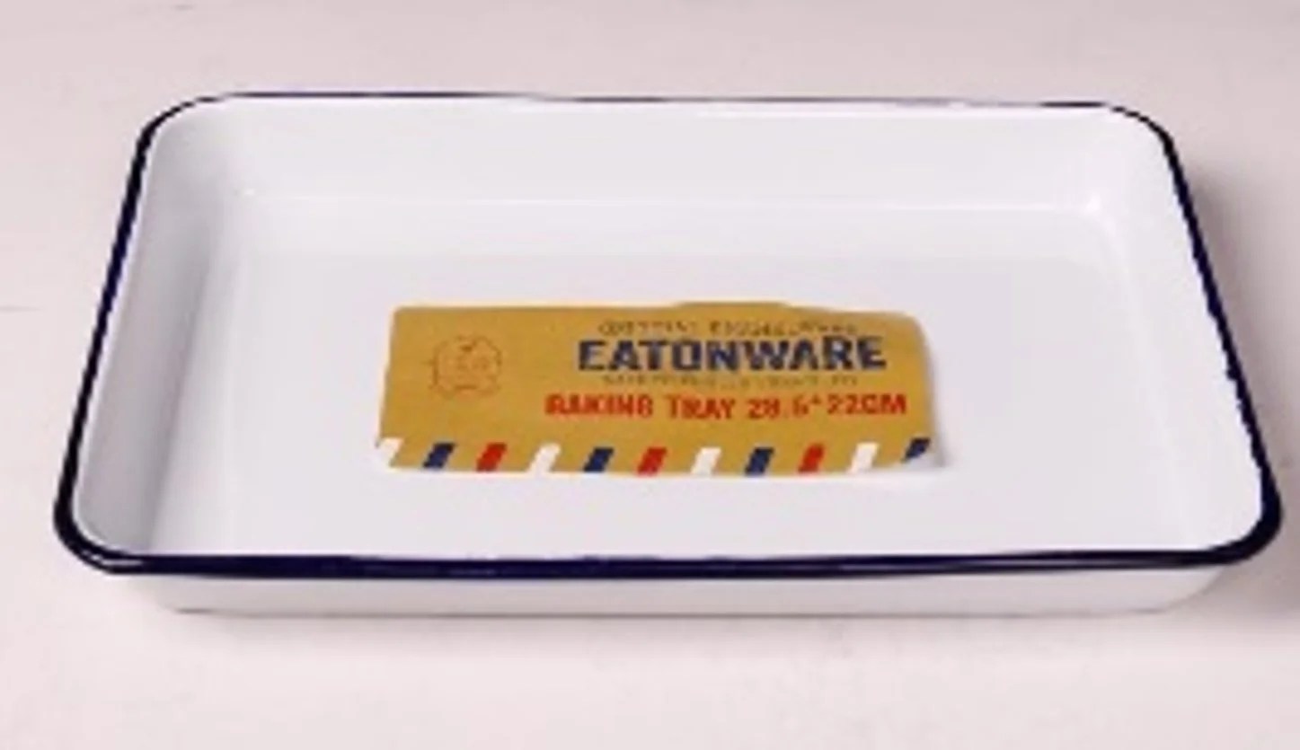 Enamel Cookware Baking Tray L:34.5cm W:25.5cm H2.8cm Enamel Cookware Baking Tray L:34.5cm W:25.5cm H2.8cm