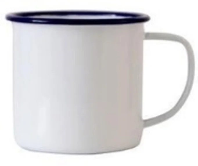 Enamel Cookware Mug  Dia: 10cm H: 9cm