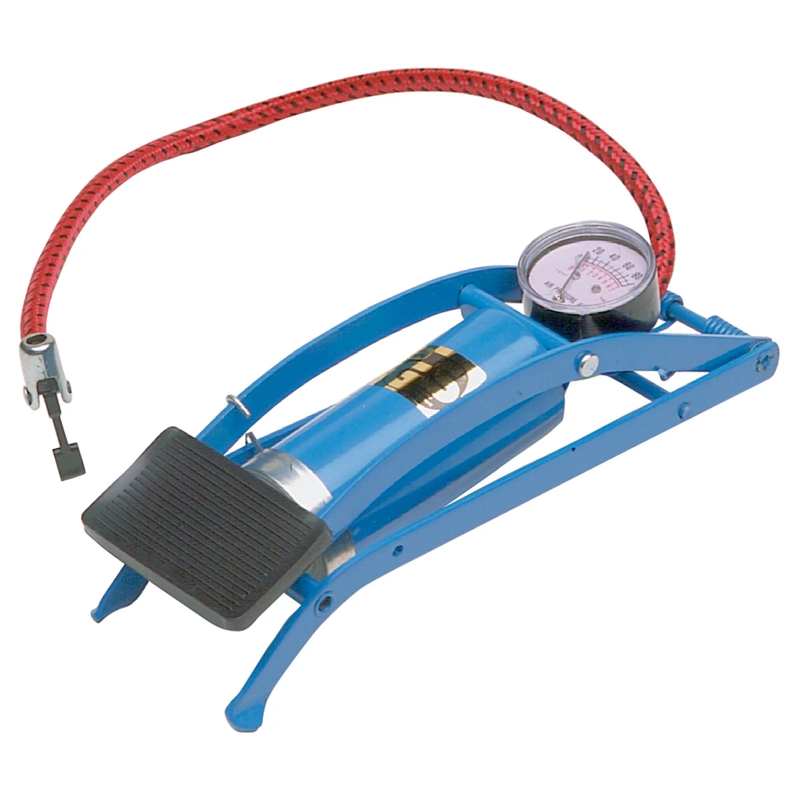 SINGLE FOOT PUMP WITH PRESSURE GAUGE