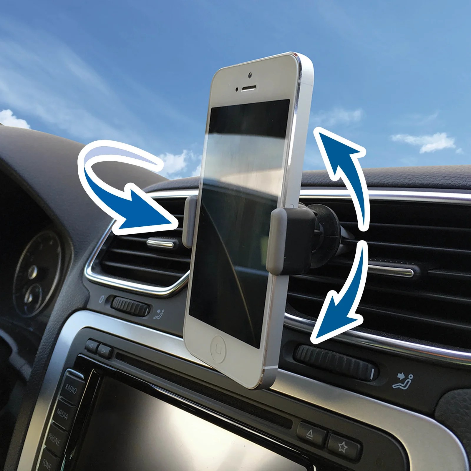 CAR PHONE HOLDER  CLAMP, FOR AIR GRILL CAR PHONE HOLDER  CLAMP, FOR AIR GRILL