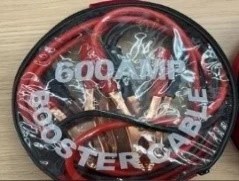 600A BOOSTER CABLES IN ZIPPER BAG 10MM-200 CM