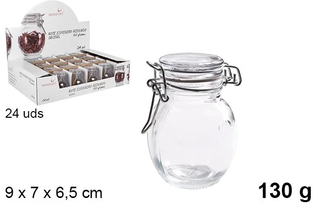 Glass Jar With Spices C/ Hermetic Cap 130g