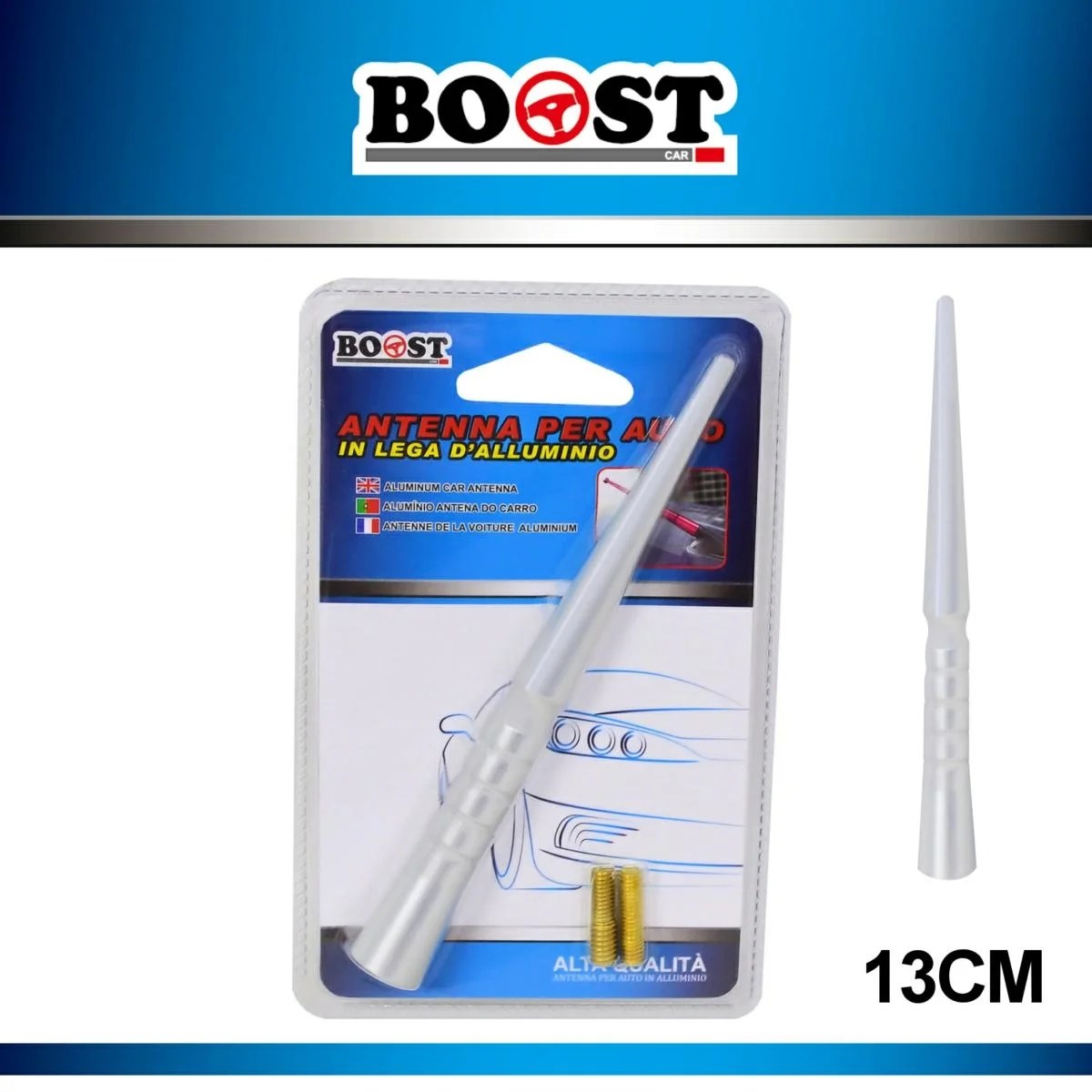 Car Antenna Aluminium  Silver Or Black 13cm 5056- Boost