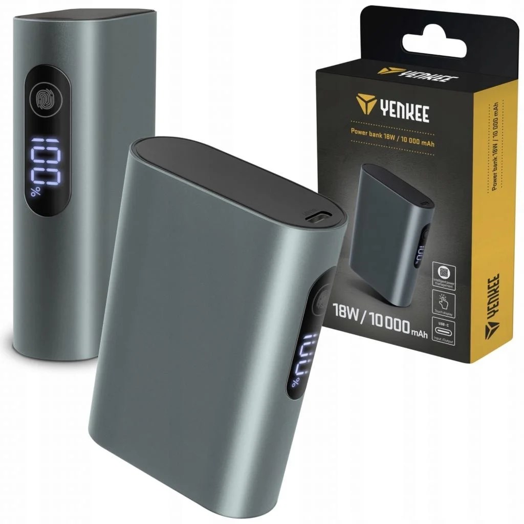 Power Bank 18w/10,000mah,touch Screen,power Delivery 18w,elegant And C