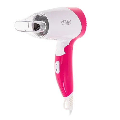 Adler Hair Dryer 1200w- Foldable Light Red