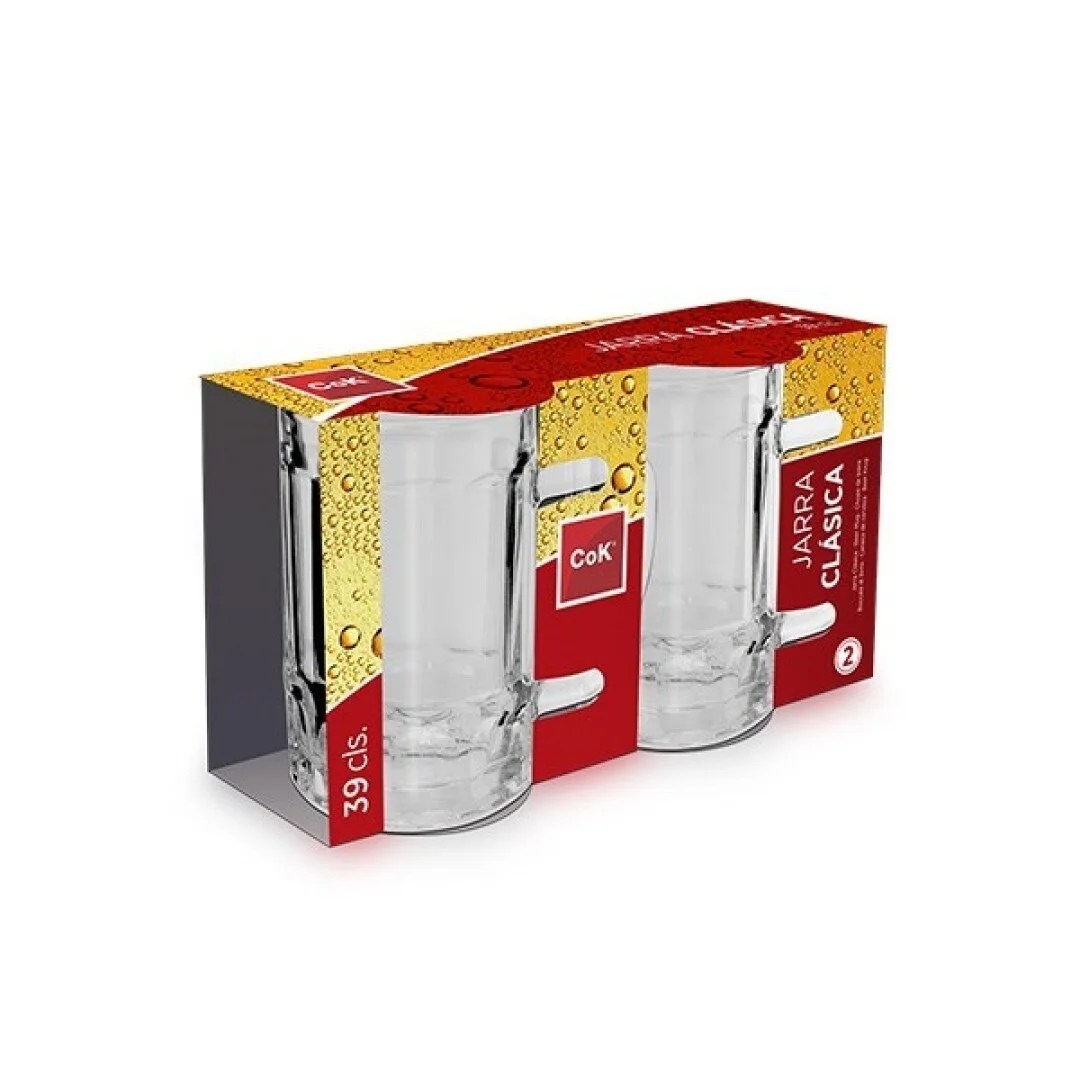 Cok Beer Mug Clasica 39 Cl Pack Of 2 K12