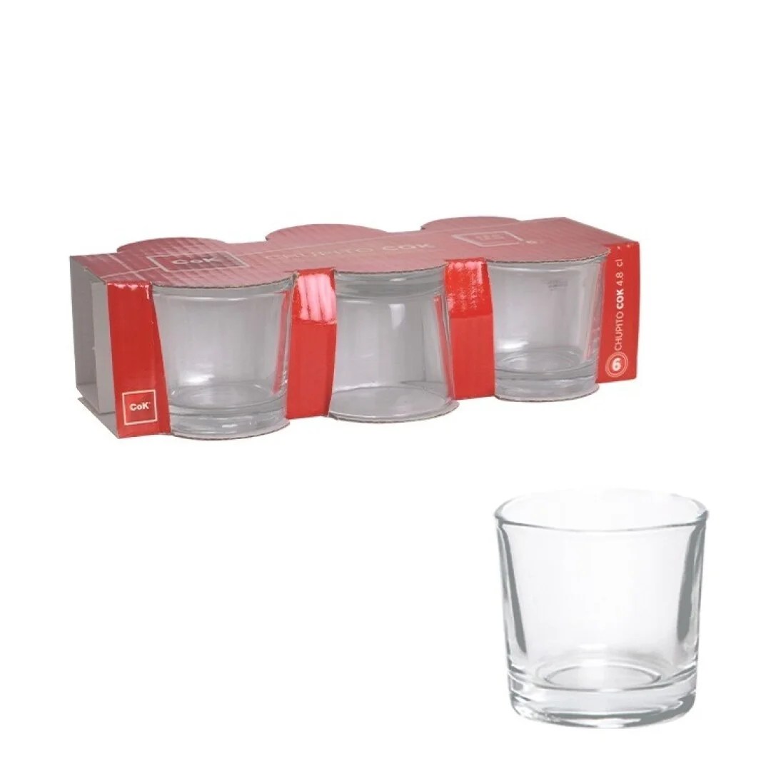 Cok Shot Glass Chupito 4,8 Cl Pack Of 6 K12