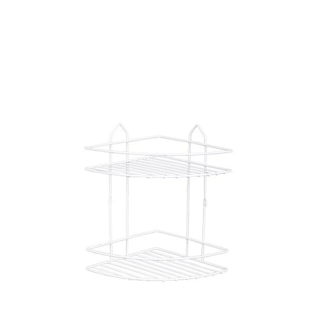 Cok White Shower Corner 2tier 21x18cm Ct12 Cok White Shower Corner 2tier 21x18cm Ct12