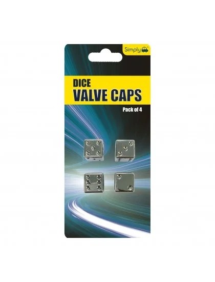 Chrome Dice Valve Caps