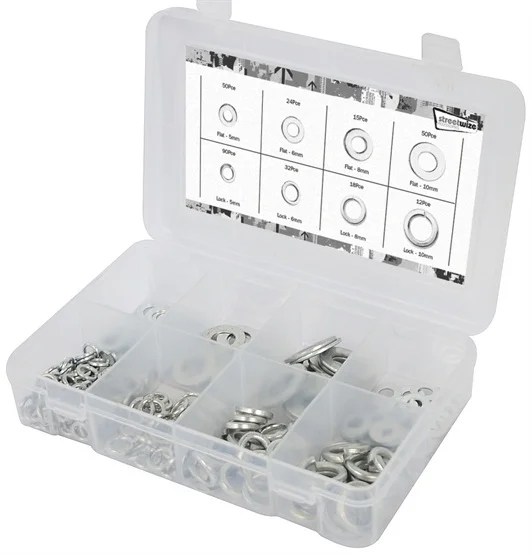 250pce Flat And Lock Washers 250pce Flat And Lock Washers
