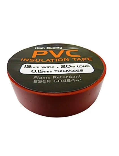 Pk10 19mm X 20m Red  Pvc Tape