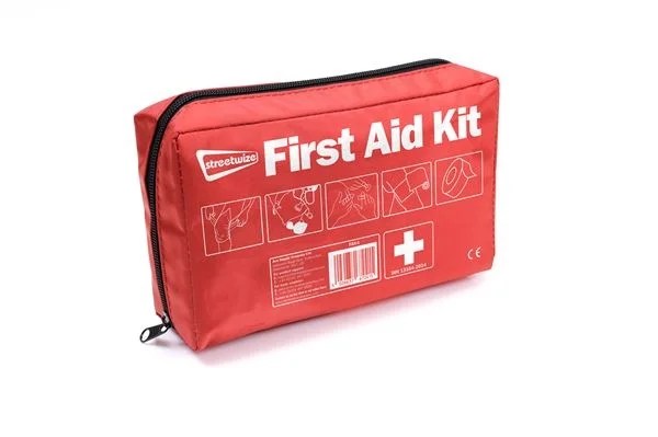 Emergency First Aid Kit With Red Soft Bag