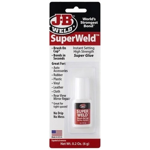 Superweld Instant Setting High Strength, 6 Gram Bottle, For Steel Rubb Superweld Instant Setting High Strength, 6 Gram Bottle, For Steel Rubb