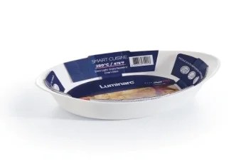 Carine Oval Dish White Culinary Opal 25cm*15cm K6