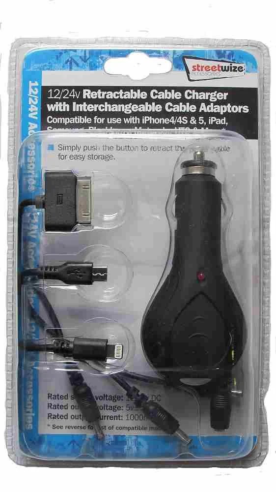 Retractable Multi Charger Kit