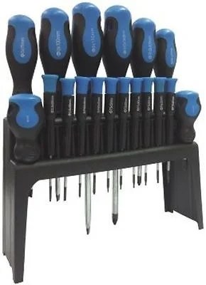 18 Pce Cv Screwdriver Set With Stand