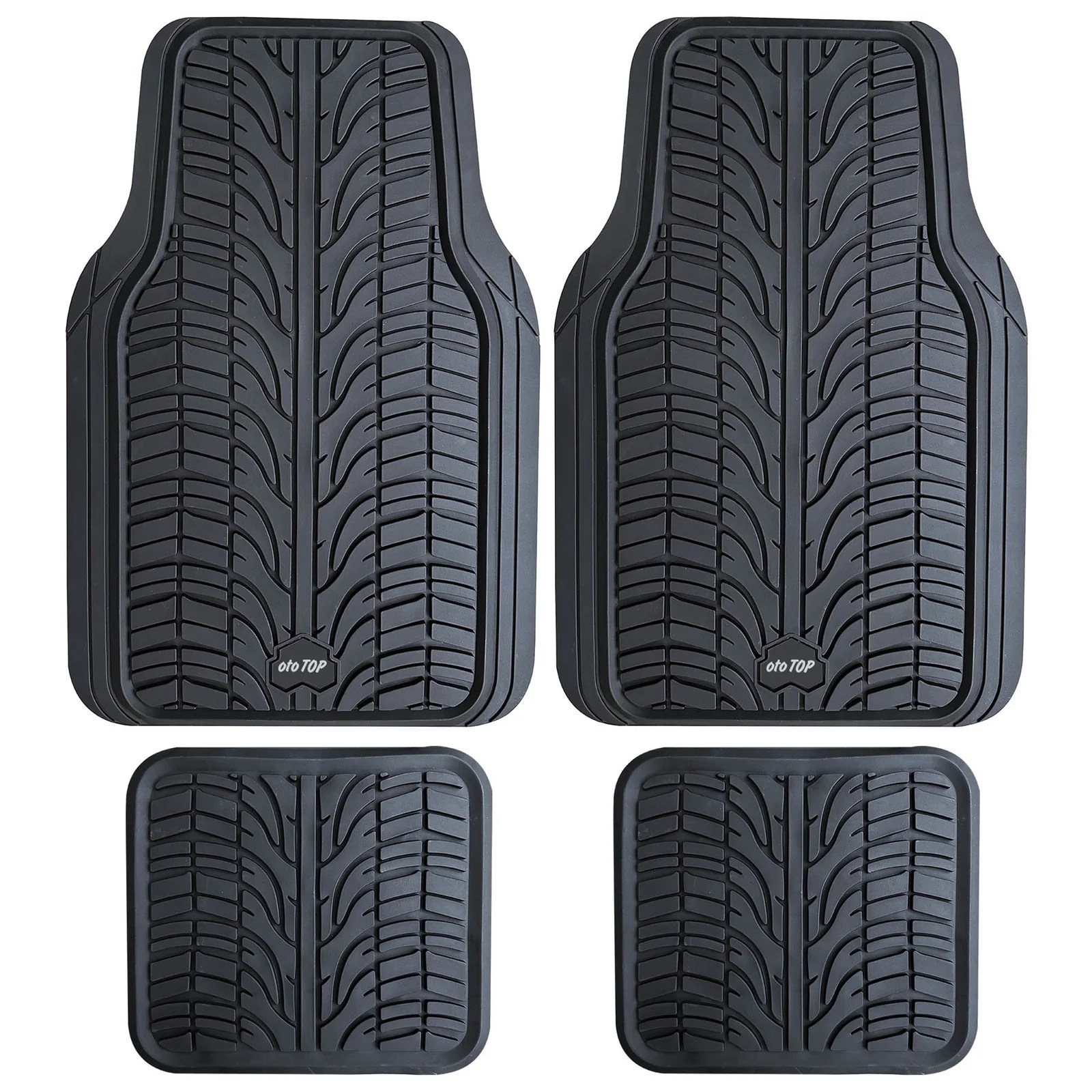 Universal car mats set of 4 pcs in pvc  T-REX