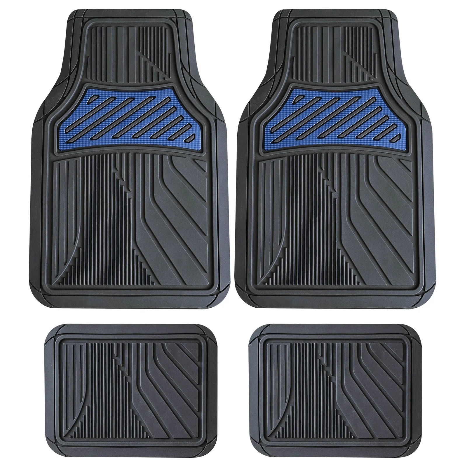Universal set of 4 pcs pvc car mats  ASTRO BLUE