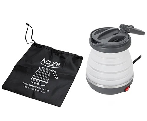 Adler Silicone Travelling kettle 0.2-0.6 lt with uk plug