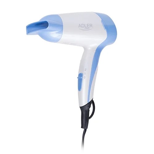 Adler Foldable Hair Dryer 1200w- white/blue