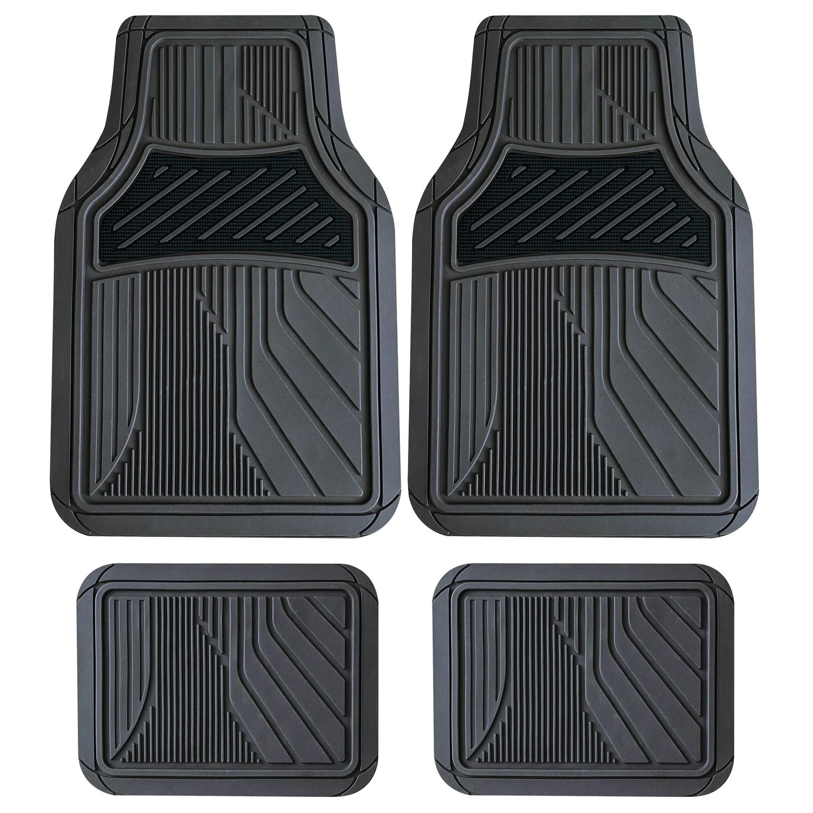 Universal set of 4 pcs pvc car mats  ASTRO BLACK