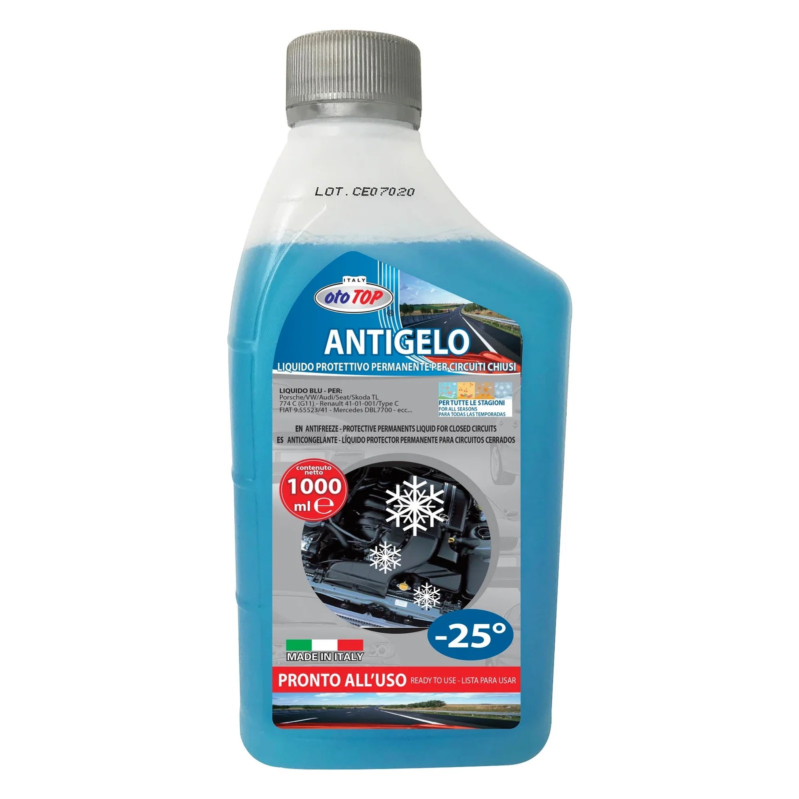 Antifreeze radiator liquid 1 1LT -25BLUE