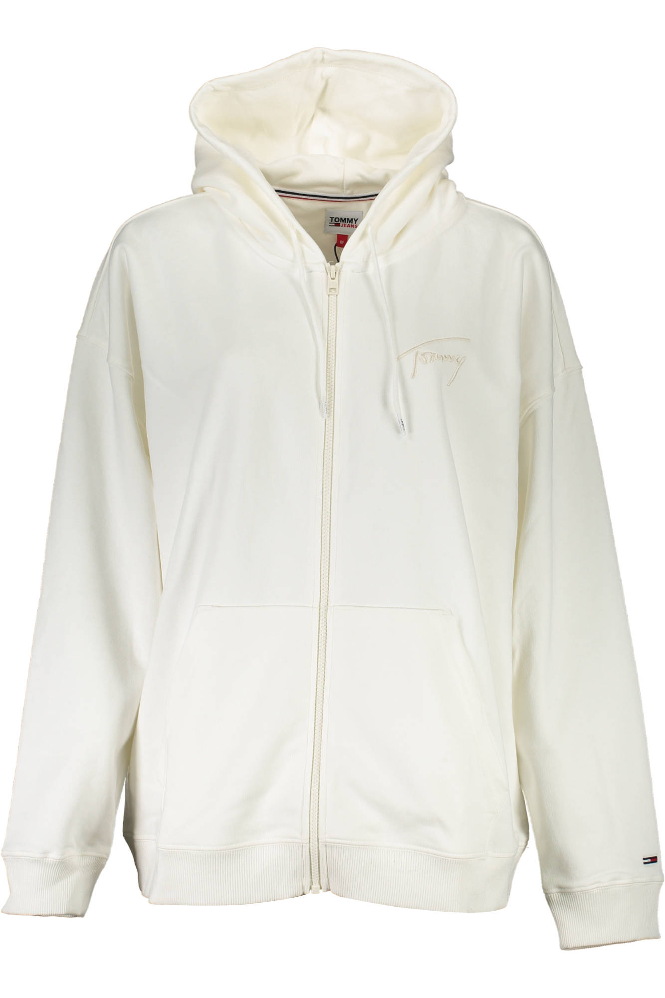 TOMMY HILFIGER SWEATSHIRT WITH ZIP WOMAN WHITE TOMMY HILFIGER SWEATSHIRT WITH ZIP WOMAN WHITE