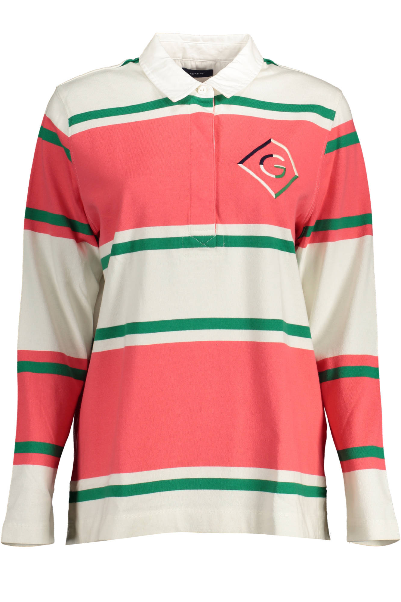 GANT WOMEN PINK LONG SLEEVE POLO SHIRT GANT WOMEN PINK LONG SLEEVE POLO SHIRT