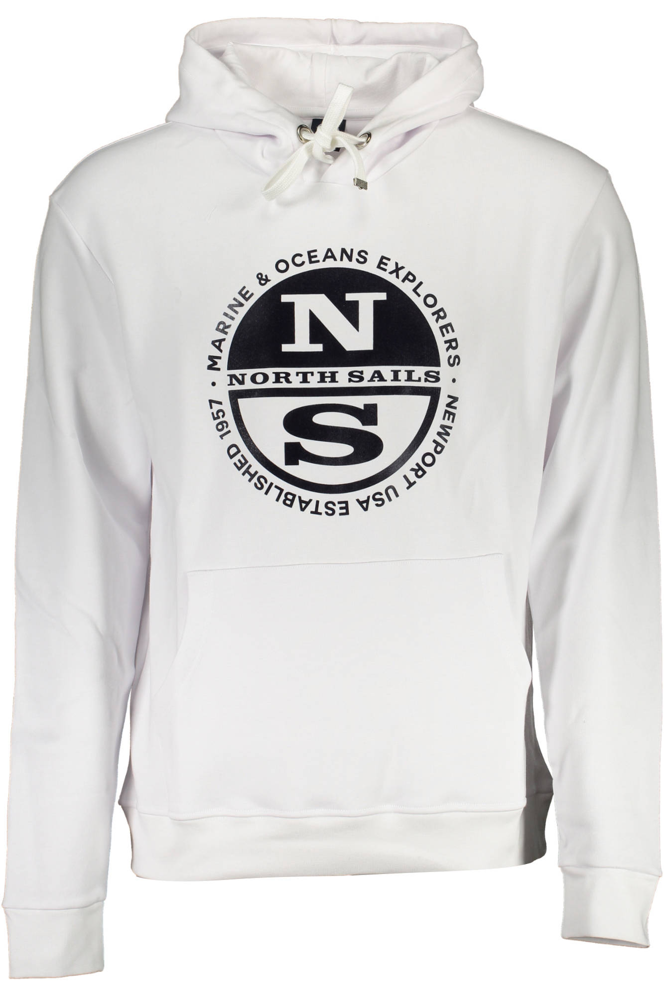NORTH SAILS SWEATSHIRT WITHOUT ZIP MAN WHITE