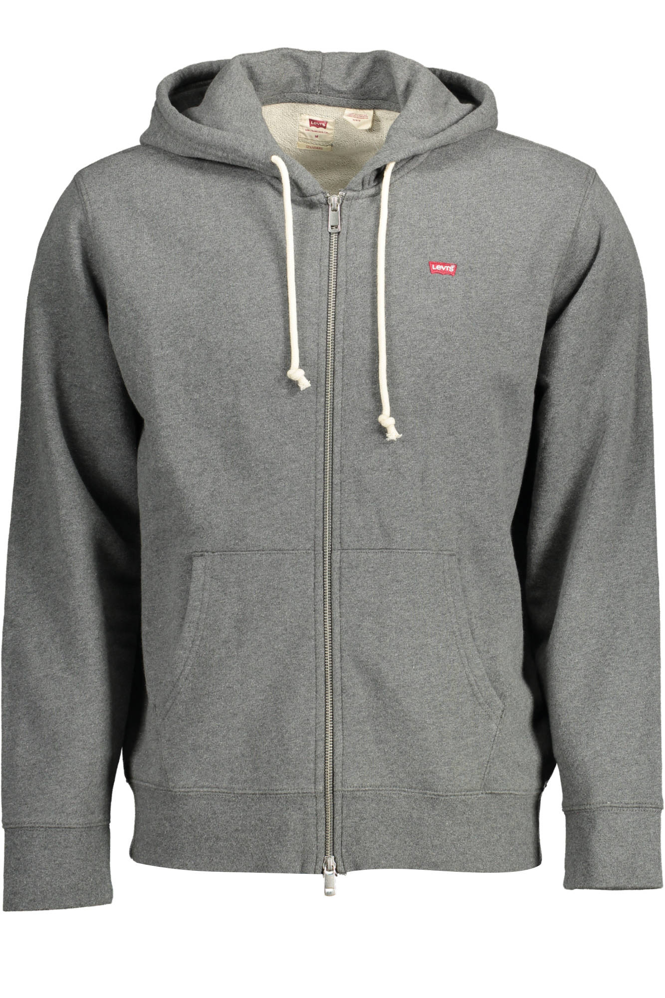 LEVI SWEATSHIRT WITH ZIP MAN GRAY LEVI SWEATSHIRT WITH ZIP MAN GRAY