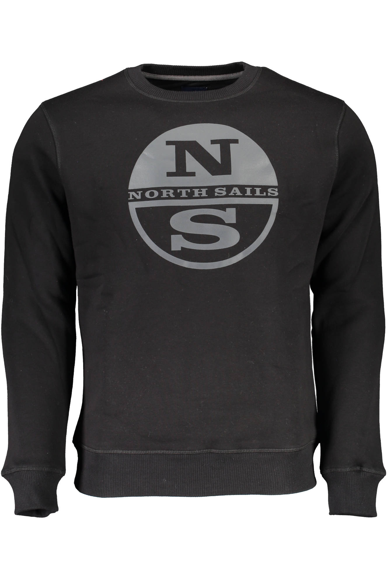 NORTH SAILS BLACK MAN SWEATSHIRT WITHOUT ZIP NORTH SAILS BLACK MAN SWEATSHIRT WITHOUT ZIP