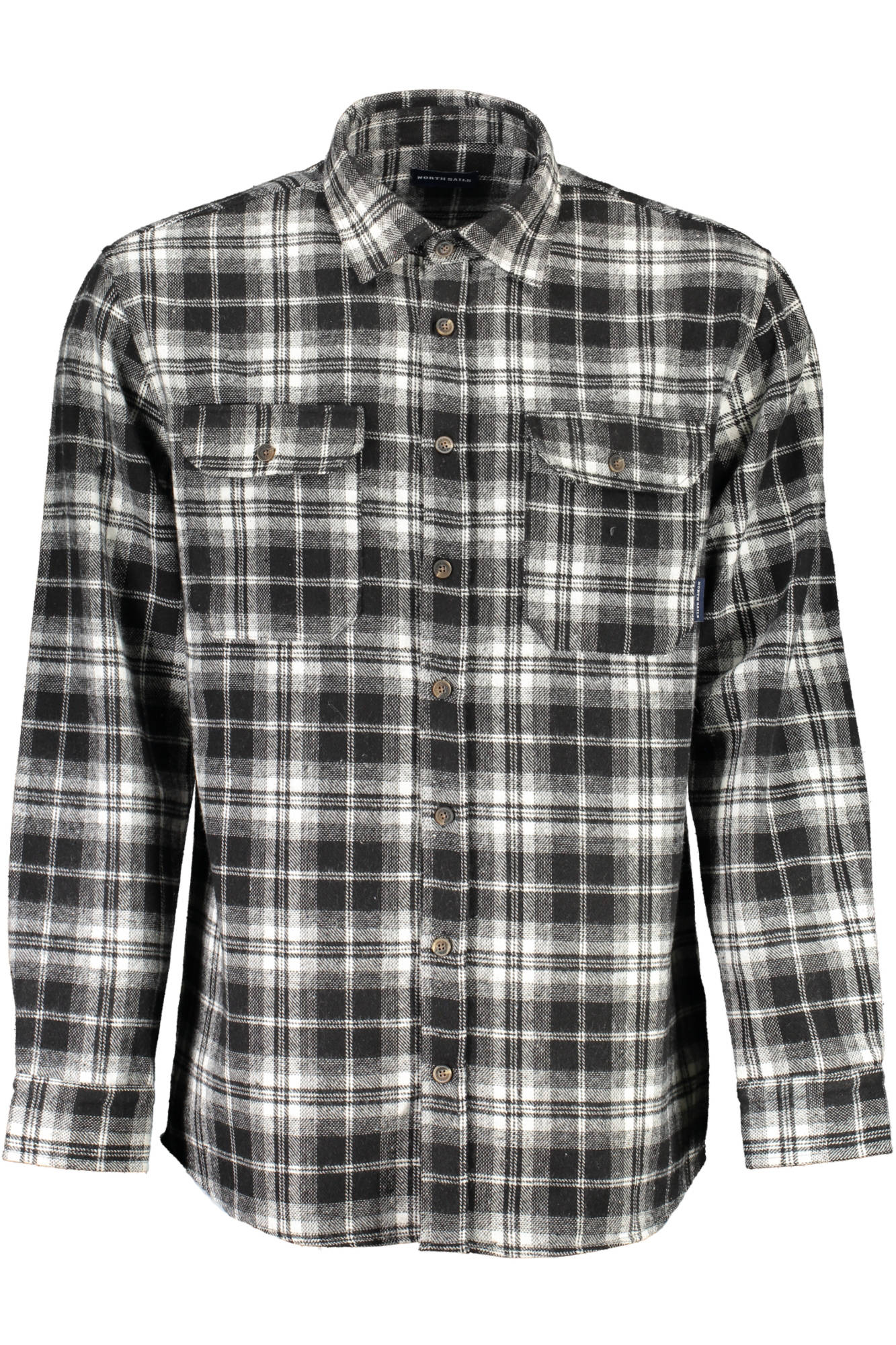 NORTH SAILS BLACK MEN LONG SLEEVED SHIRT NORTH SAILS BLACK MEN LONG SLEEVED SHIRT