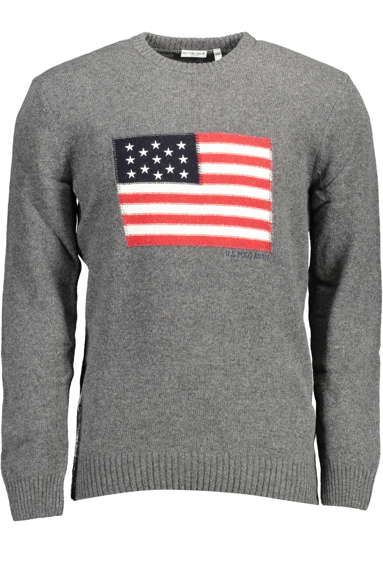 US GRAY MAN POLO SWEATER US GRAY MAN POLO SWEATER