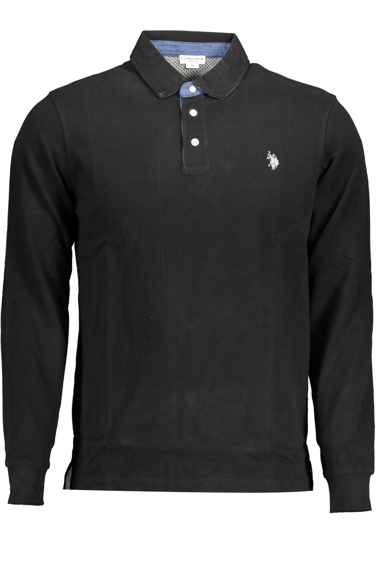 US POLO MEN LONG SLEEVED POLO BLACK US POLO MEN LONG SLEEVED POLO BLACK