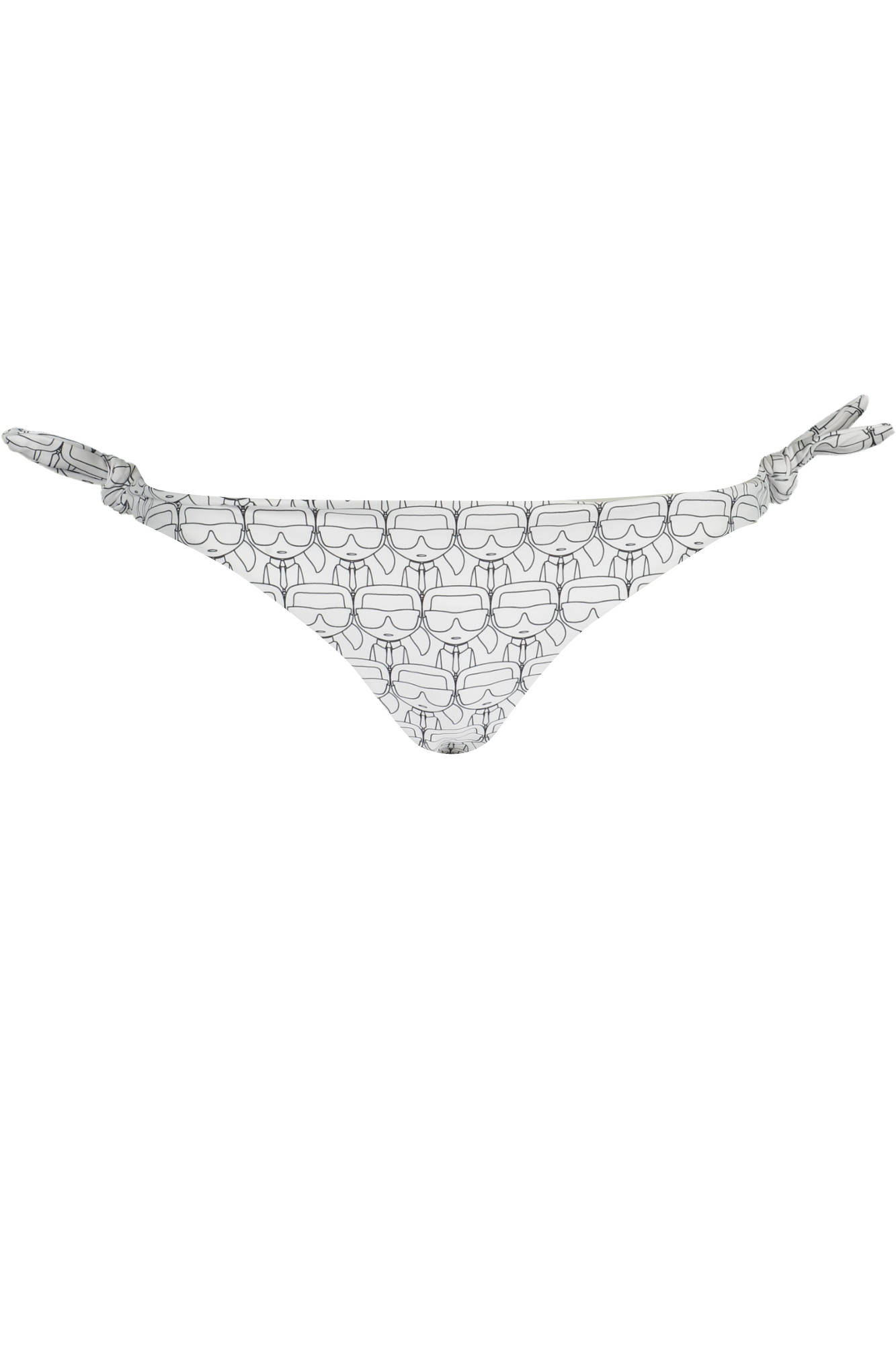 KARL LAGERFELD BEACHWEAR WOMEN BOTTOM SWIMSUIT WHITE