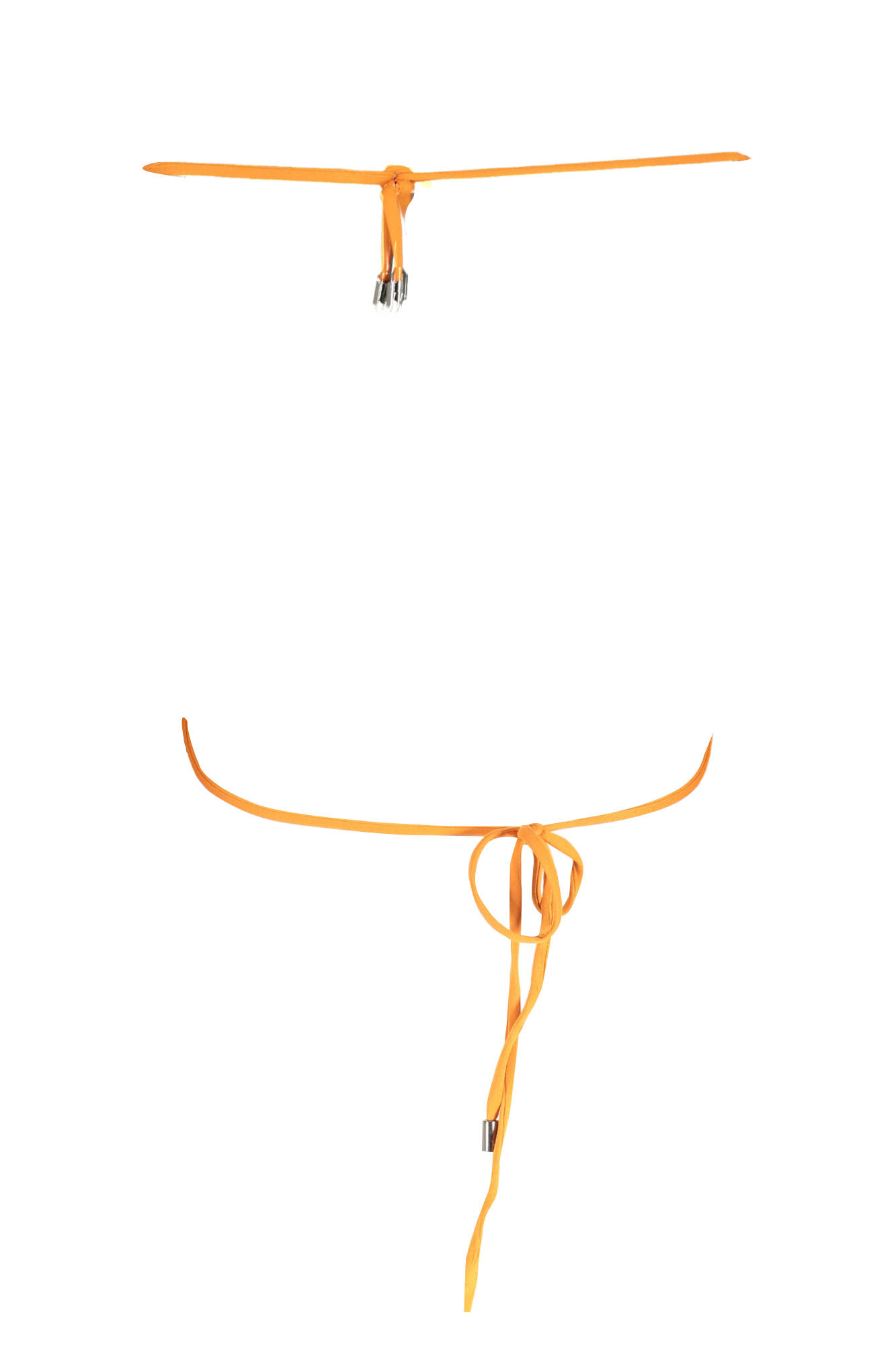 KARL LAGERFELD BEACHWEAR TOP WOMEN COSTUME ORANGE