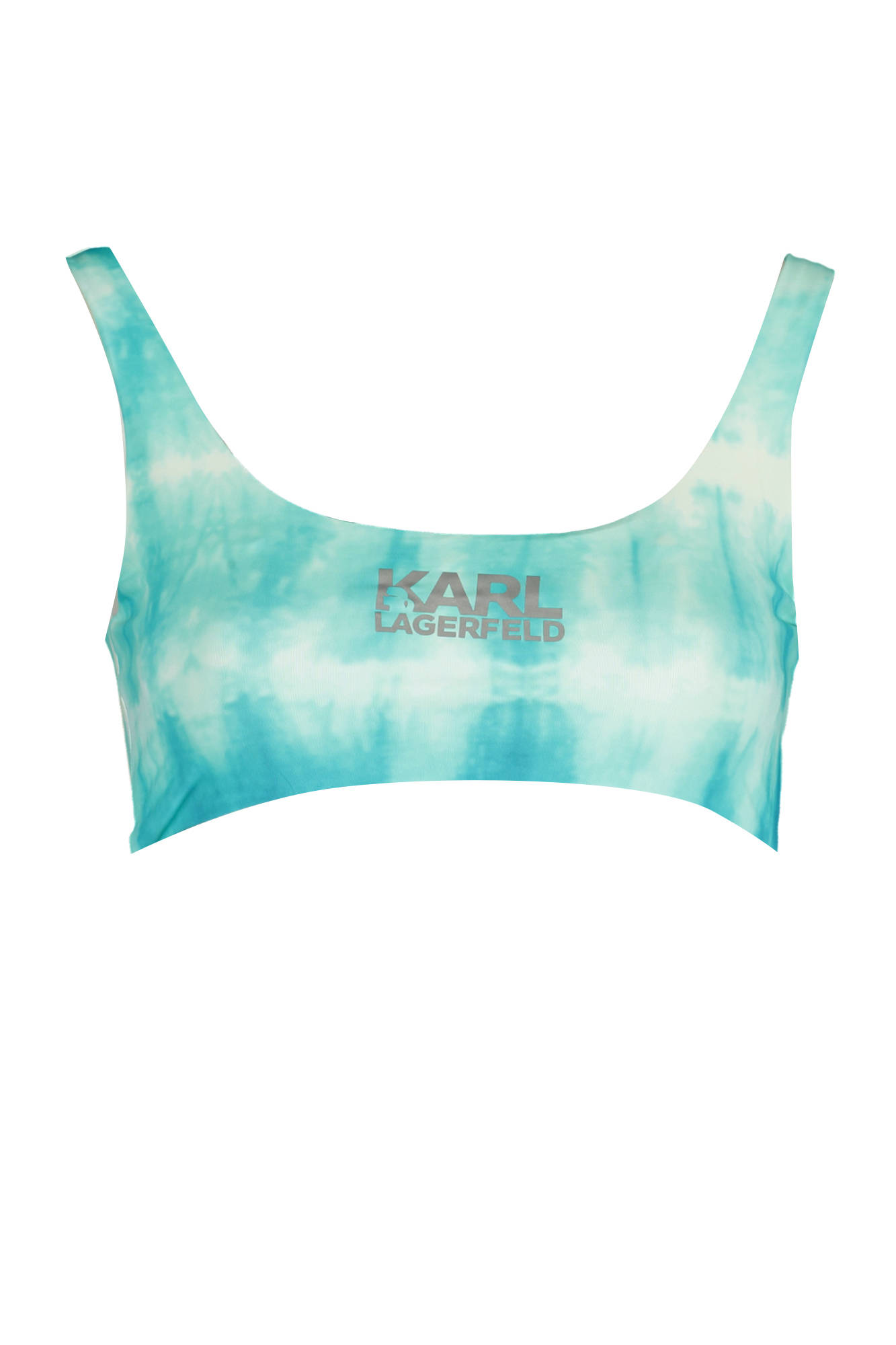 KARL LAGERFELD BEACHWEAR TOP WOMEN SWIMSUIT BLUE KARL LAGERFELD BEACHWEAR TOP WOMEN SWIMSUIT BLUE