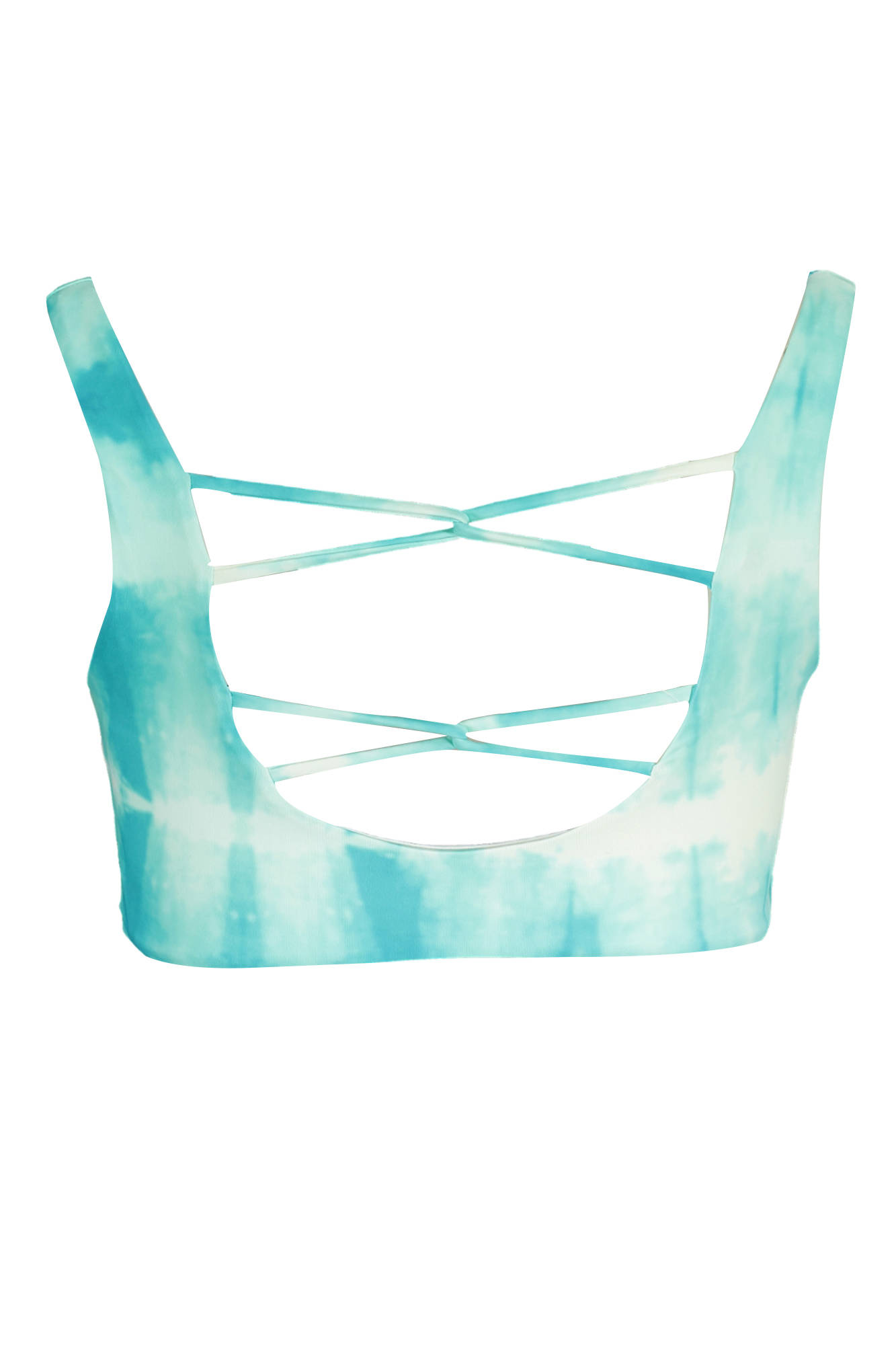KARL LAGERFELD BEACHWEAR TOP WOMEN SWIMSUIT BLUE