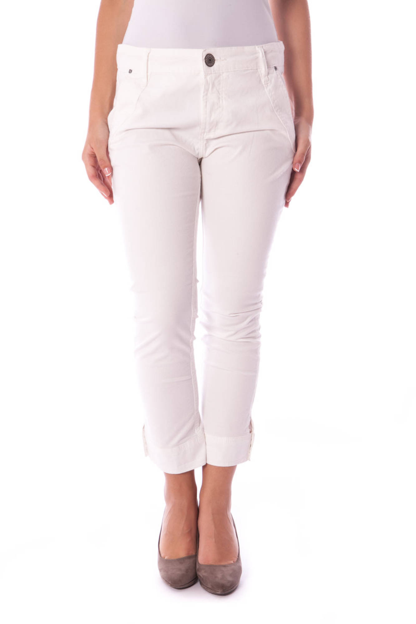 COLCCI WOMAN FISHERMAN PANTS WHITE COLCCI WOMAN FISHERMAN PANTS WHITE