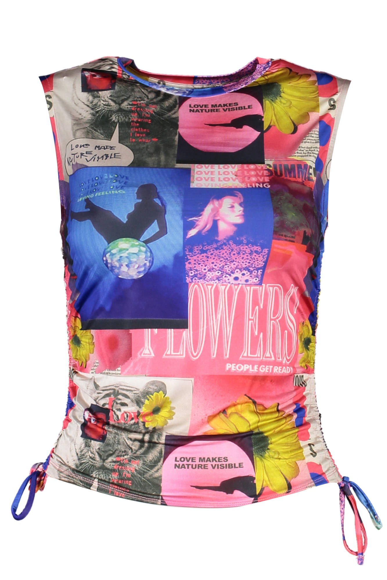 DESIGUAL WOMEN BLUE TANK TOP DESIGUAL WOMEN BLUE TANK TOP