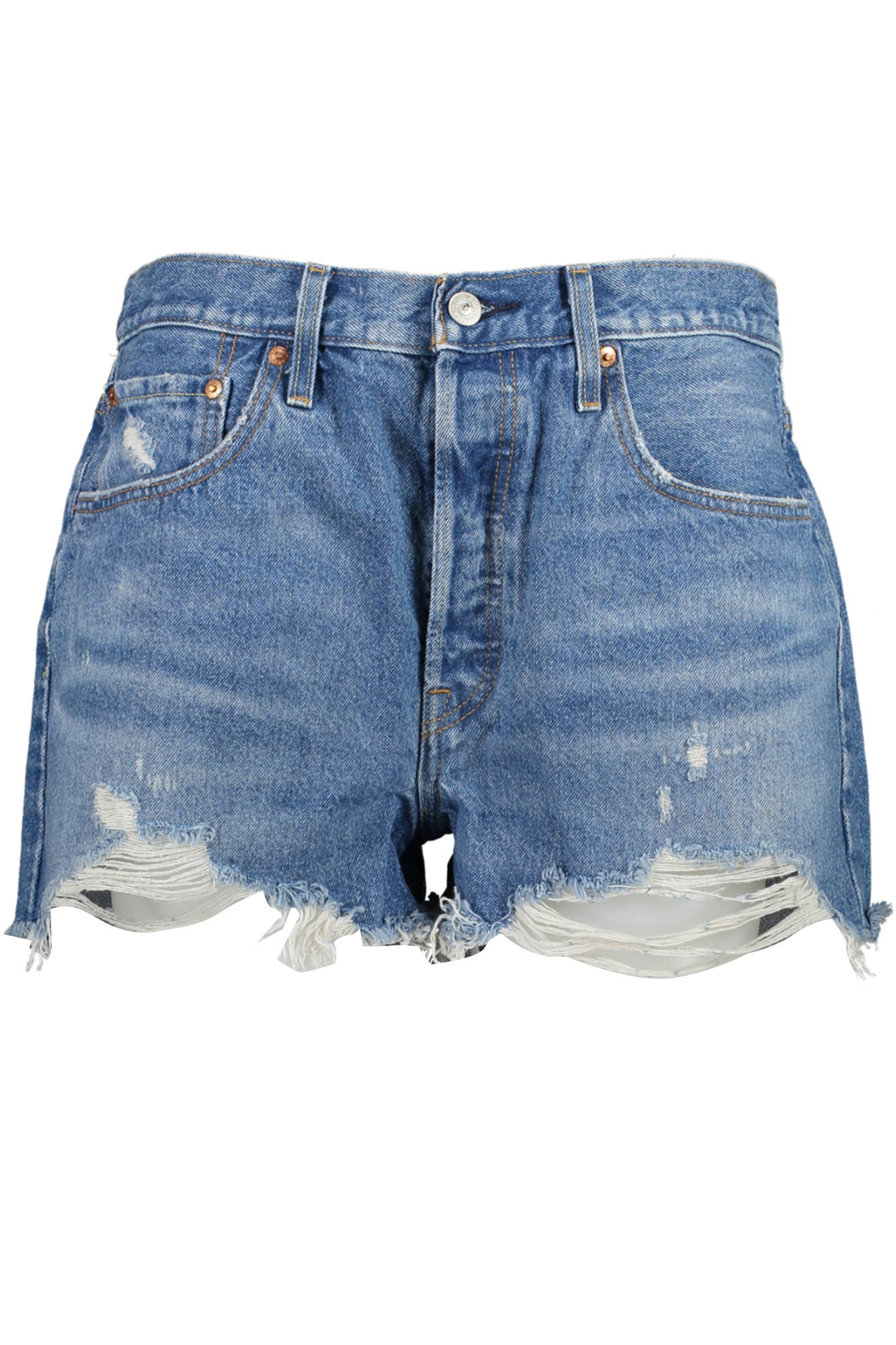 LEVI JEANS SHORT WOMAN BLUE LEVI JEANS SHORT WOMAN BLUE